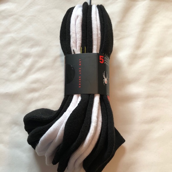 *SOLD* Spyder Low Cut Socks 5 Pairs Size 6-12 - Picture 3 of 7